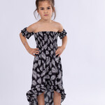 Kids maxidress Black Palm