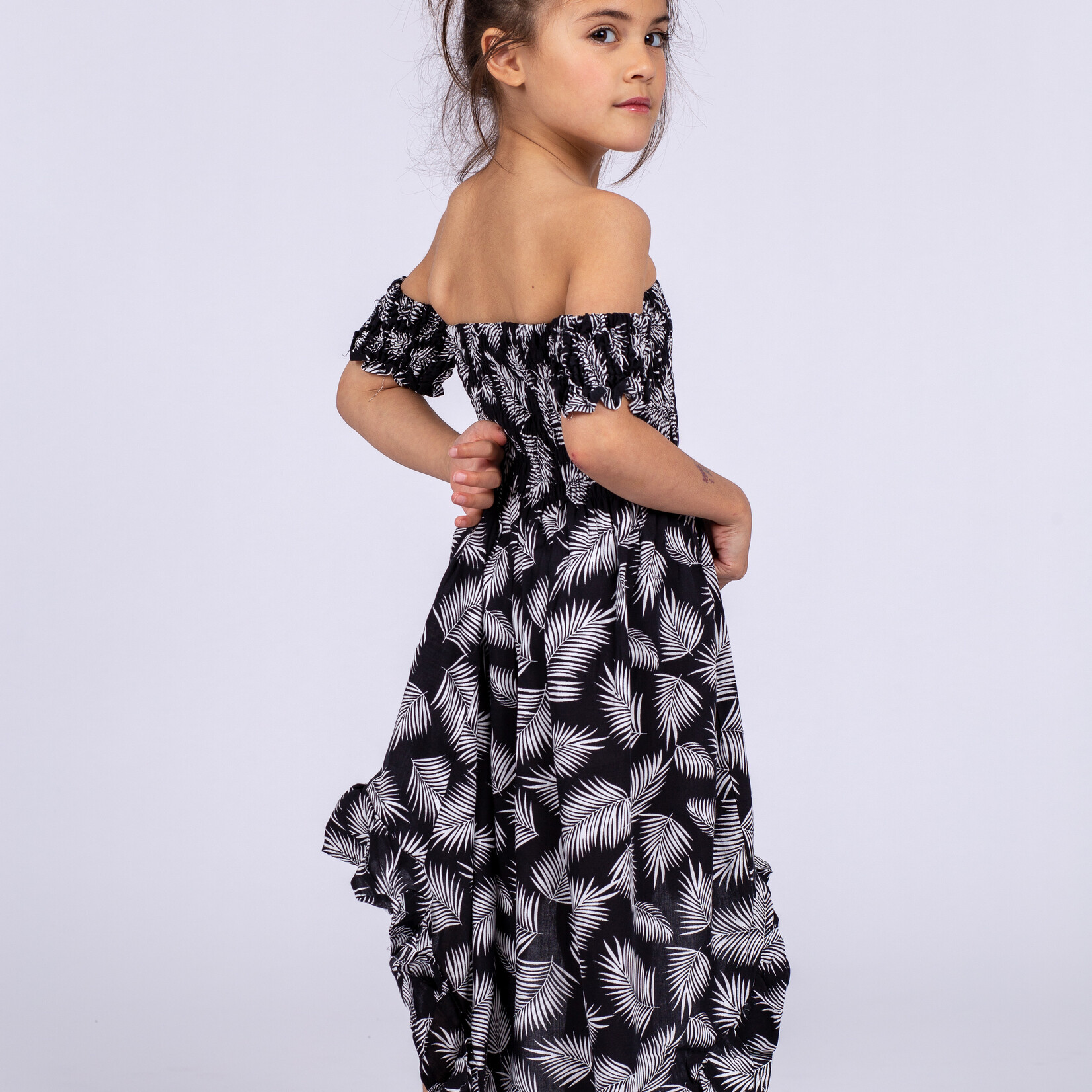 Kids maxidress Black Palm