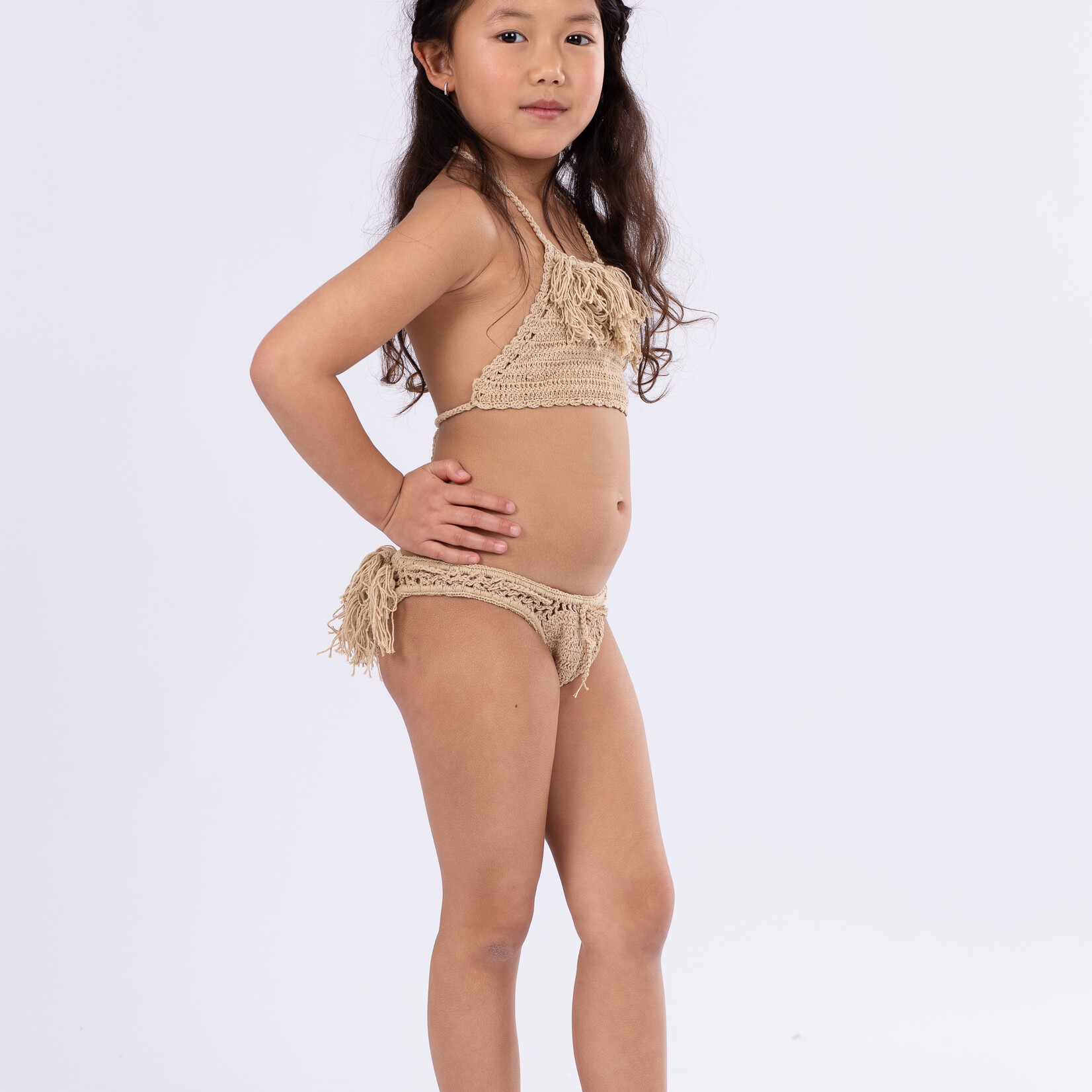Tassel Bikini Beige