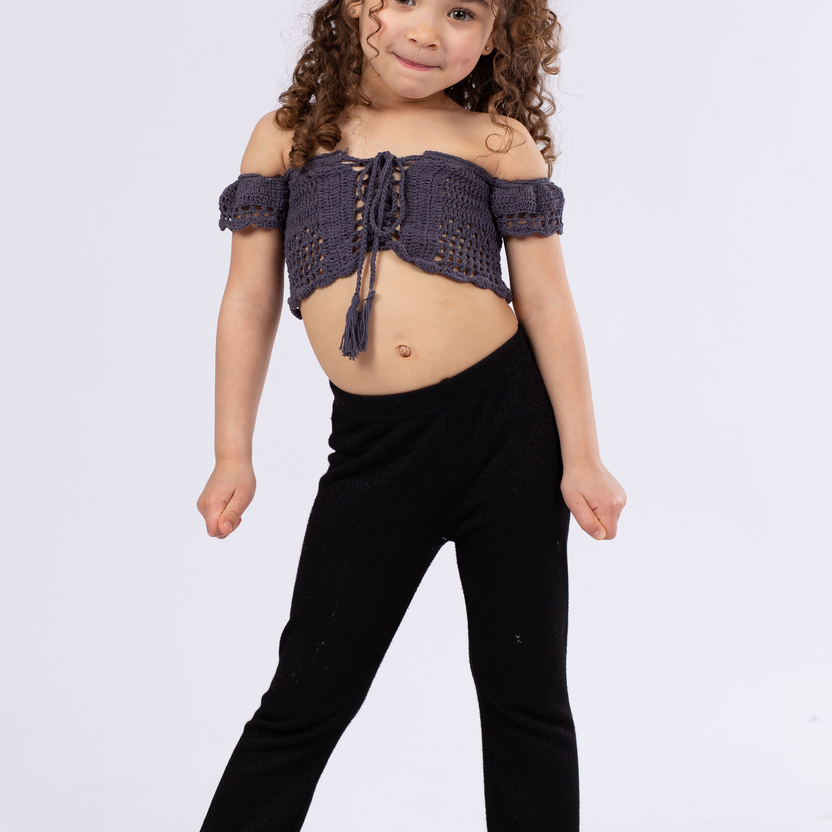 Off The Shoulder Top Grey