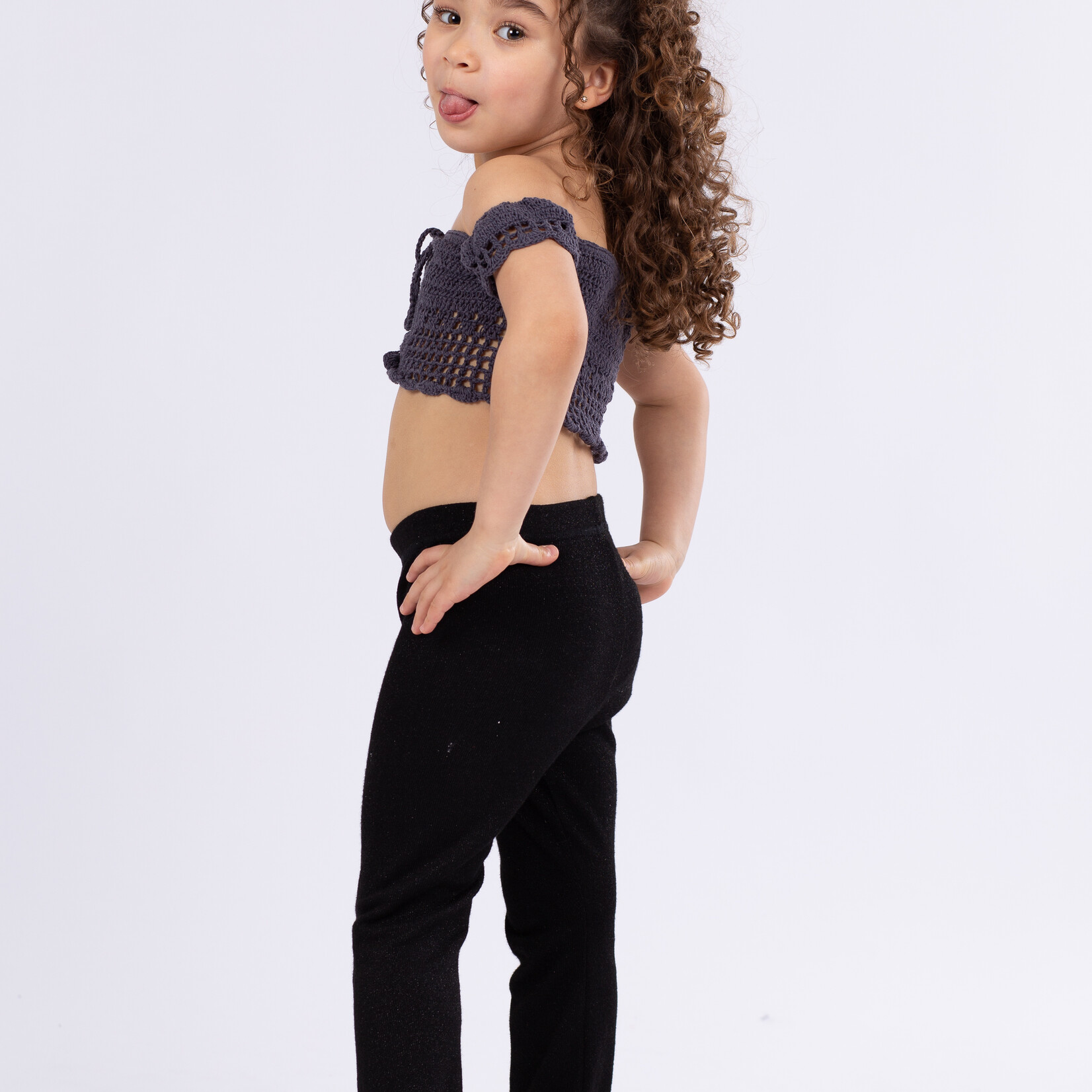 Off The Shoulder Top Grey