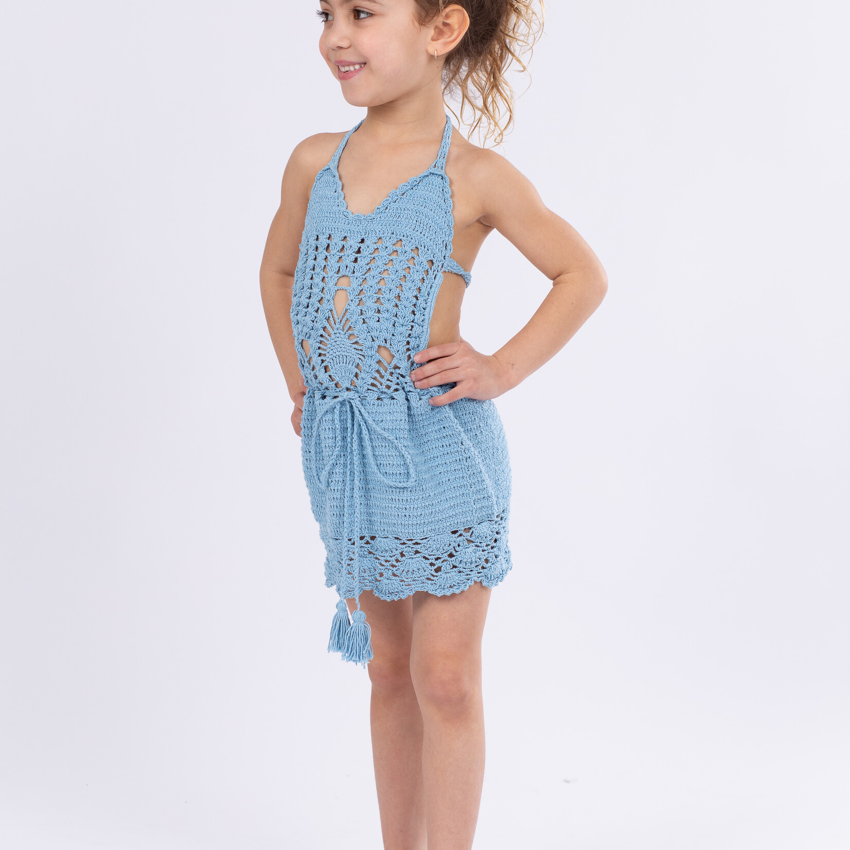 Tropical Dress Lightblue