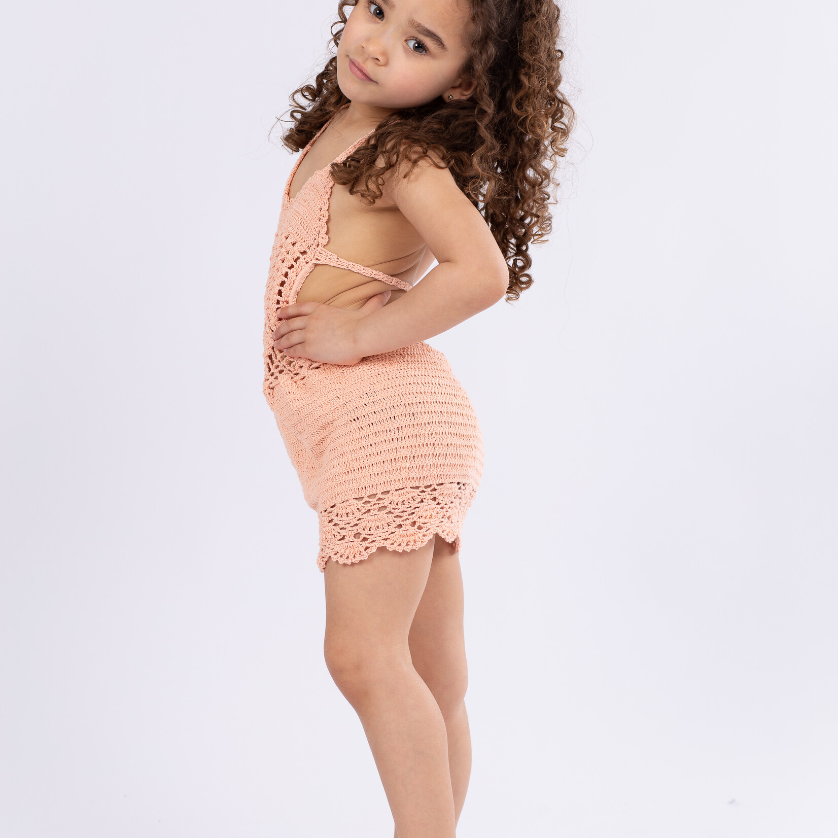 Tropical Dress Peach