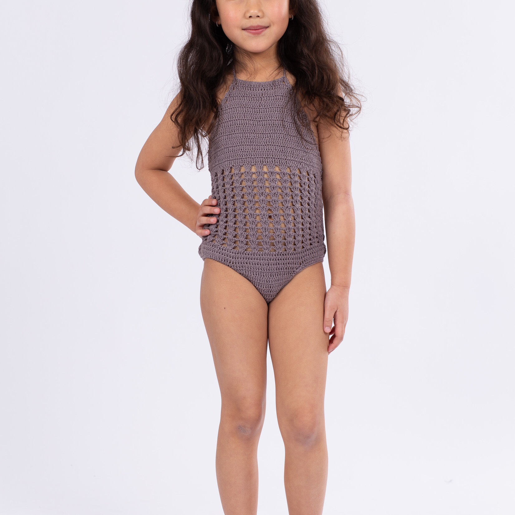 Mermaid Shell Onepiece Grey