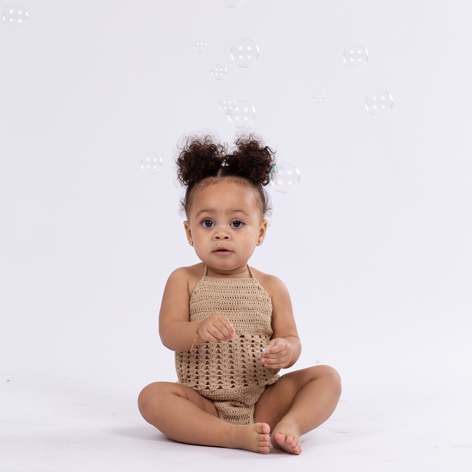 Mermaid Shell Onepiece Beige