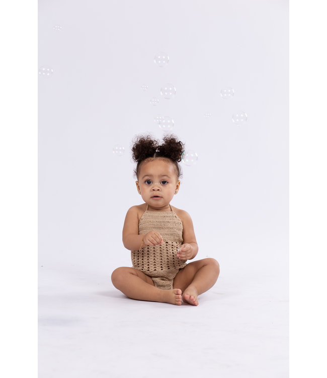 Mermaid Shell Onepiece Beige