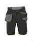 DASSY® Monza korte werkbroek met toolzakken Kleur: zwart/cementgrijs (6741), Maat: NL: 46 / BE: 40