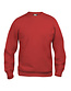 Basic sweater Clique Kleur: Rood (35), Maat: XL