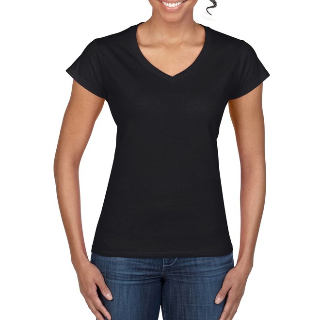 Gildan softstyle dames T-shirt v-hals