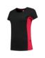 Tricorp Werkshirt Bicolor Dames 102003 Maat: L, Kleur: Zwart/Rood