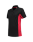 Tricorp Poloshirt Bicolor Dames 202003 Maat: XL, Kleur: Zwart/Rood