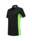 Tricorp Poloshirt Bicolor Dames 202003 Maat: XXL, Kleur: Zwart/Lime