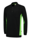 Tricorp Polosweater Bicolor Borstzak 302001 Maat: 3XL, Kleur: Zwart/Lime