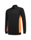 Tricorp Polosweater Bicolor 302003 Maat: S, Kleur: Zwart/Oranje