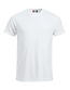 Katoenen T-shirt Clique New Classic Kleur: Wit (00), Maat: L