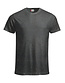 Katoenen T-shirt Clique New Classic Kleur: Antracietmelange (955), Maat: S