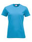 Katoenen dames T-shirt Clique New Classic Kleur: Turquoise (54), Maat: L