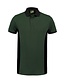 Polo contrast extra lang Lemon & Soda 4600 Kleur: bosgroen/zwart, Maat: M