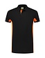 Polo contrast extra lang Lemon & Soda 4600 Kleur: zwart/oranje, Maat: 6XL