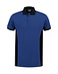 Polo contrast extra lang Lemon & Soda 4600 Kleur: koningsblauw/zwart, Maat: 3XL