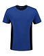 Werkshirt contrast Lemon & Soda 4500 Kleur: koningsblauw/zwart, Maat: S