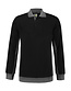 Polosweater contrast Lemon & Soda 4700 Kleur: zwart/parelgrijs, Maat: S