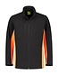 Softshell Jas Contrast Lemon & Soda 4800 Kleur: zwart/oranje, Maat: 4XL