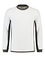 Sweater contrast Lemon & Soda 4750 Kleur: wit/parelgrijs, Maat: S