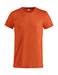 Basic T-shirt Clique Kleur: Diep oranje (18), Maat: M