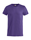 Basic T-shirt Clique Kleur: Helder lila (44), Maat: XS