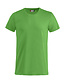 Basic T-shirt Clique Kleur: Appelgroen (605), Maat: 4XL