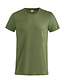 Basic T-shirt Clique Kleur: Legergroen (71), Maat: 4XL