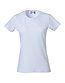 Basic dames T-shirt 145g/m² Kleur: Wit (00), Maat: XL