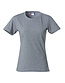 Basic dames T-shirt 145g/m² Kleur: Grijsmelange (95), Maat: S