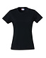 Basic dames T-shirt 145g/m² Kleur: Zwart (99), Maat: XS