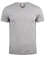 T-shirt met V-hals 145g/m² Kleur: Grijsmelange (95), Maat: 3XL