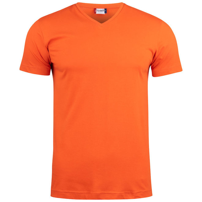 T-shirt met V-hals 145g/m²