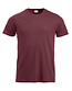 Katoenen T-shirt Clique New Classic Kleur: Bordeaux (38), Maat: XS