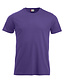 Katoenen T-shirt Clique New Classic Kleur: Helder lila (44), Maat: XS