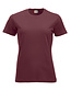 Katoenen dames T-shirt Clique New Classic Kleur: Bordeaux (38), Maat: M