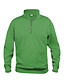 Basic werktrui met rits Clique Kleur: Appelgroen (605), Maat: 3XL