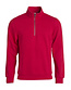 Basic werktrui met rits Clique Kleur: Rood (35), Maat: XL