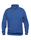 Basic werktrui met rits Clique Kleur: Kobalt (55), Maat: 4XL