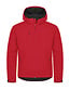 Clique Classic Softshell jas met capuchon Kleur: Rood (35), Maat: XS