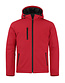 Clique Gevoerde softshell jas met capuchon Kleur: Rood (35), Maat: 4XL