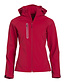 Dames softshell jack Milford van Clique Kleur: Rood (35), Maat: L