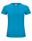 Dames T-shirt 100% biologisch katoen Classic Kleur: Turquoise (54), Maat: XS