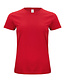 Dames T-shirt 100% biologisch katoen Classic Kleur: Rood (35), Maat: M