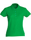 Basic dames polo katoen Kleur: Appelgroen (605), Maat: L