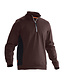 Halfzip sweatshirt Jobman 5401 Kleur: bruin/zwart (1799), Maat: S